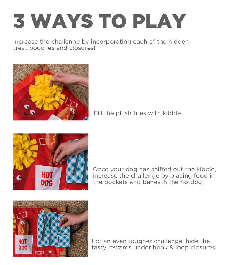 Activity Matz Fast Food Fun Dog Puzzle Mat Multi