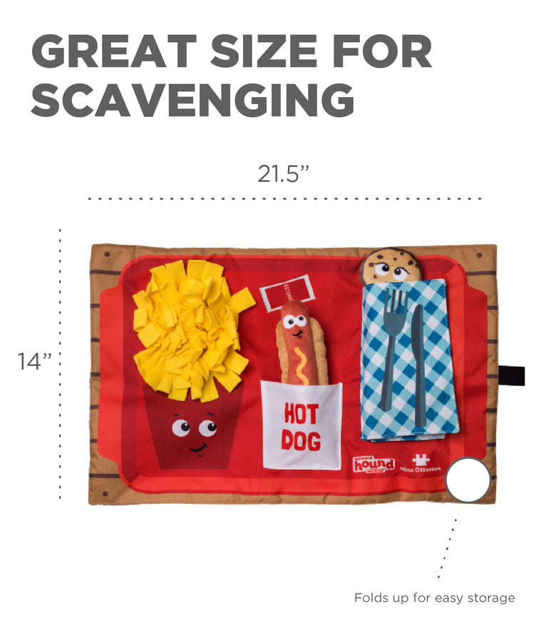 Activity Matz Fast Food Fun Dog Puzzle Mat Multi