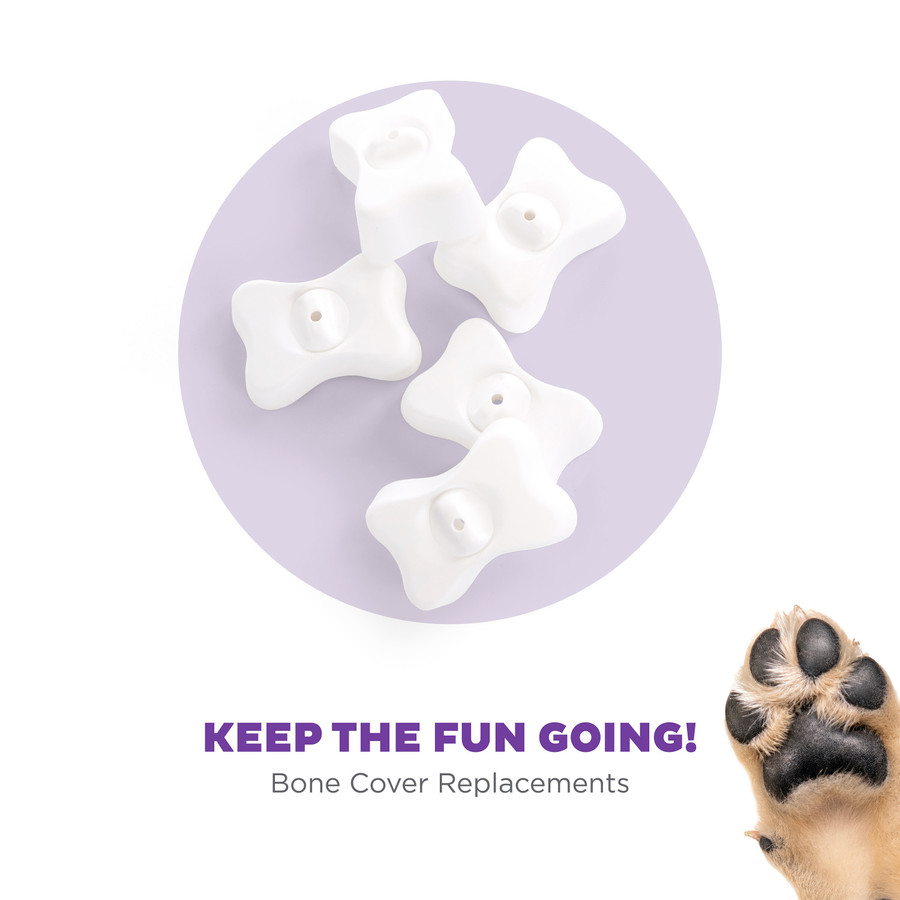 Bone Replacement Parts For Dog Puzzles 5 Pack White