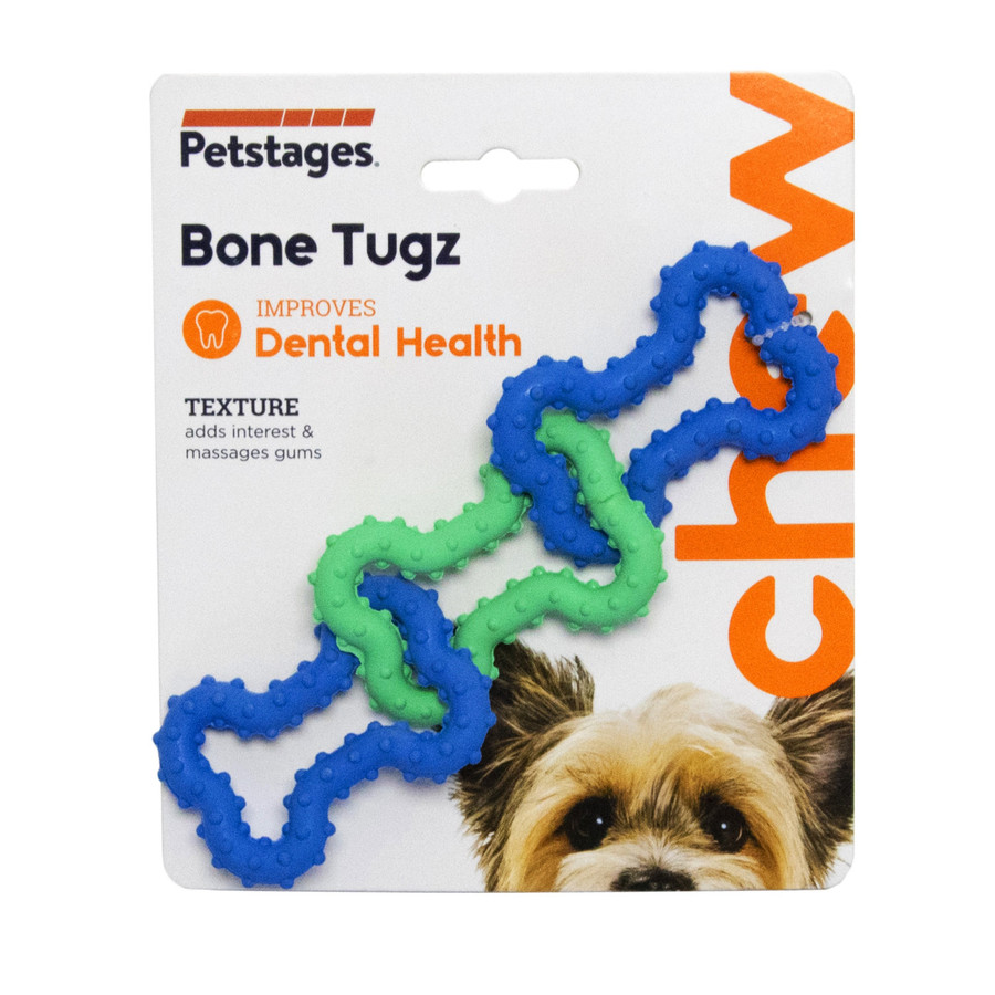 Bonetugz Tug-o-War Puppy Chew Toy Blue
