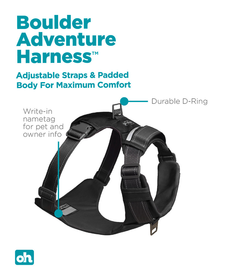 Boulder Adventure Adjustable Dog Harness