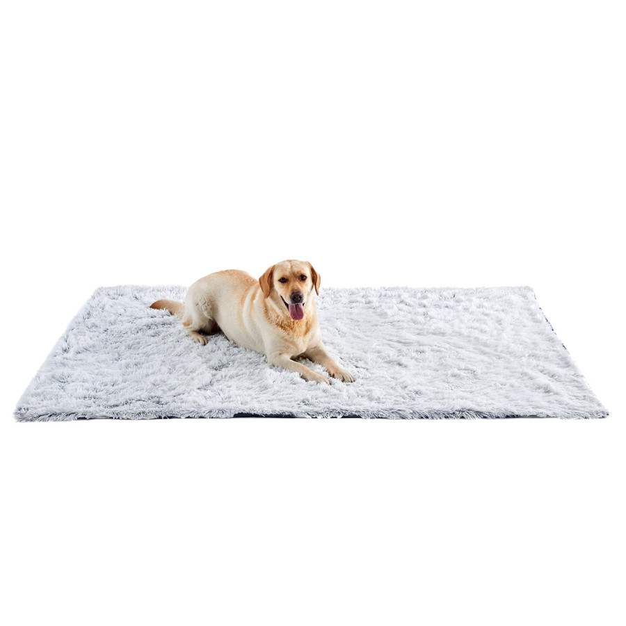 Calming Shag Oversized Dog Blanket for Large Dogs Frost 60X80