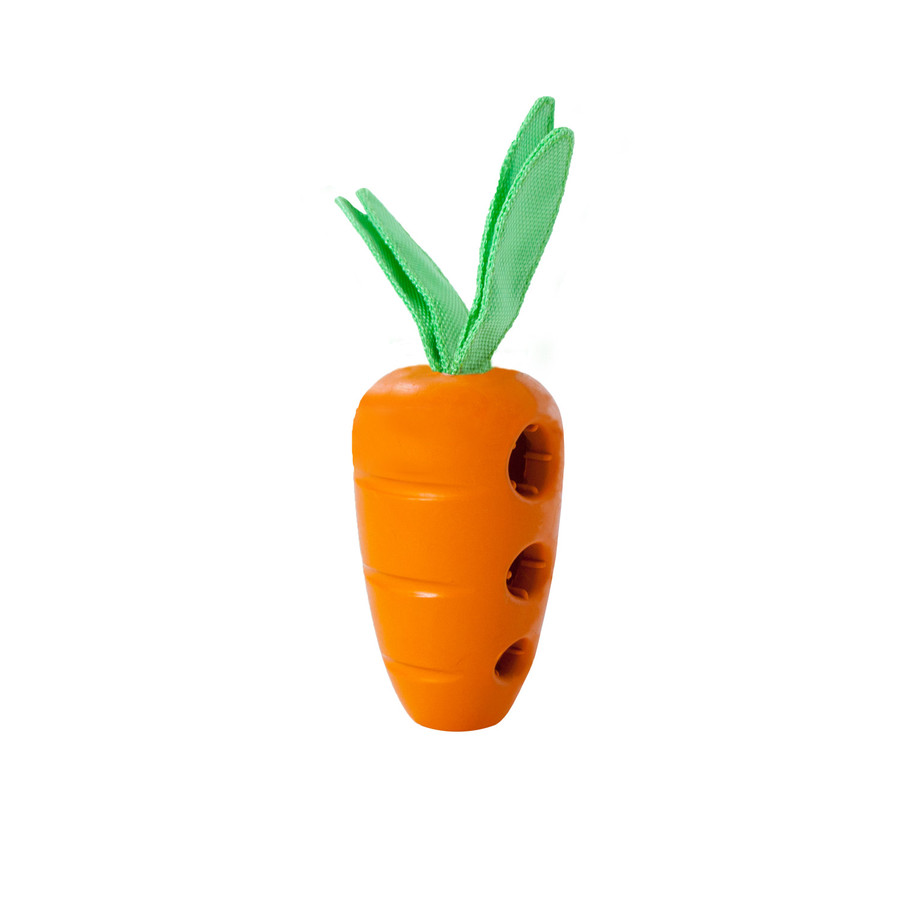 Carrot Stuffer Treat-Dispensing Interactive Dog Toy Orange