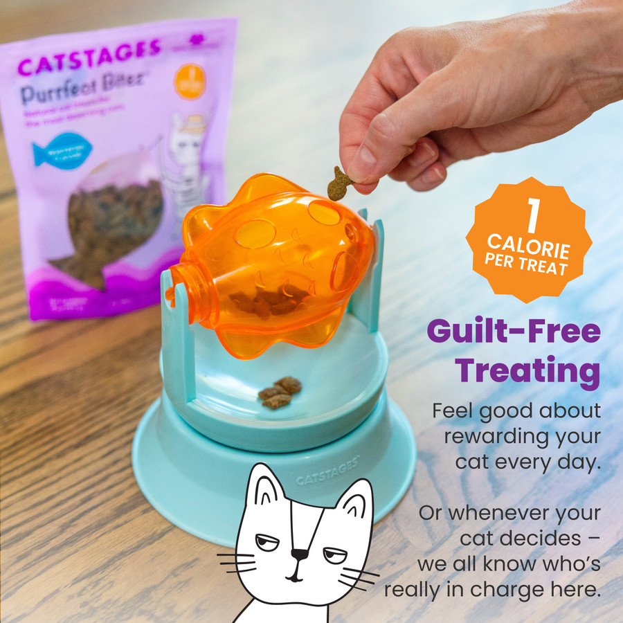 Catstages By Nina Ottosson Purrfect Bitez Natural Crunchy Cat Treats Whitefish 4oz