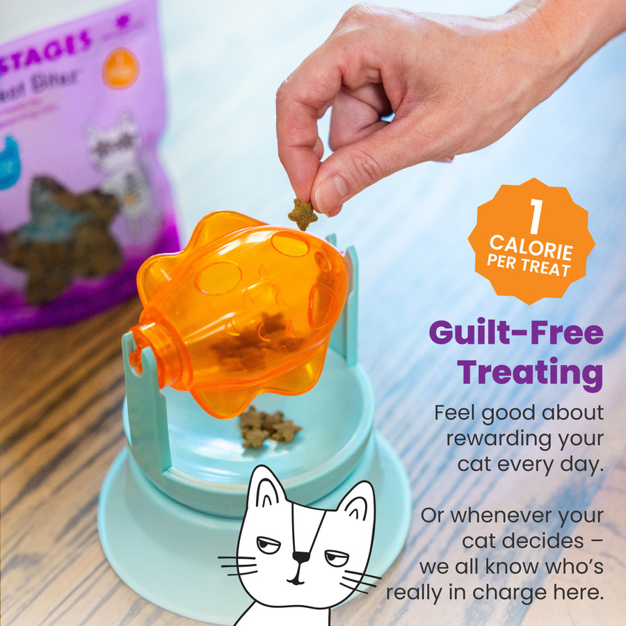 Catstages By Nina Ottosson Purrfect Bitez Natural Crunchy Cat Treats Chicken 4oz