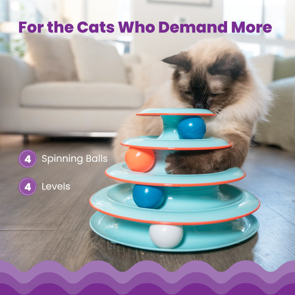 Chase Meowtain Cat Track Toy Blue
