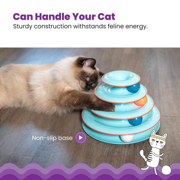 Chase Meowtain Cat Track Toy Blue