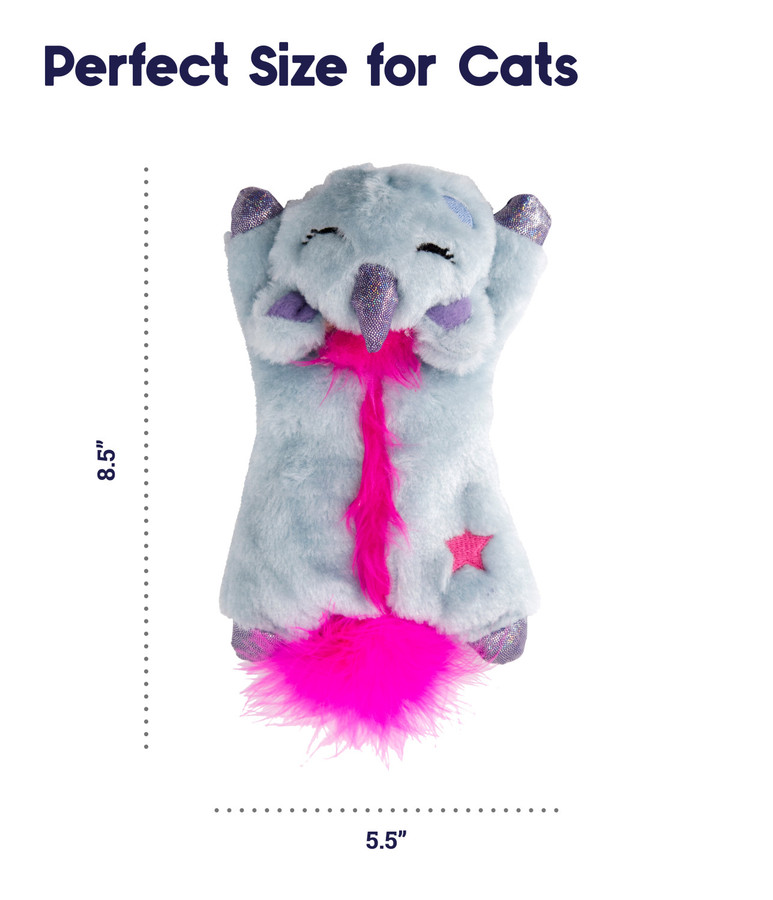 Cuddle Pal Plush Unicorn Cat Toy Purple