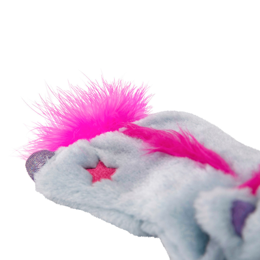 Cuddle Pal Plush Unicorn Cat Toy Purple