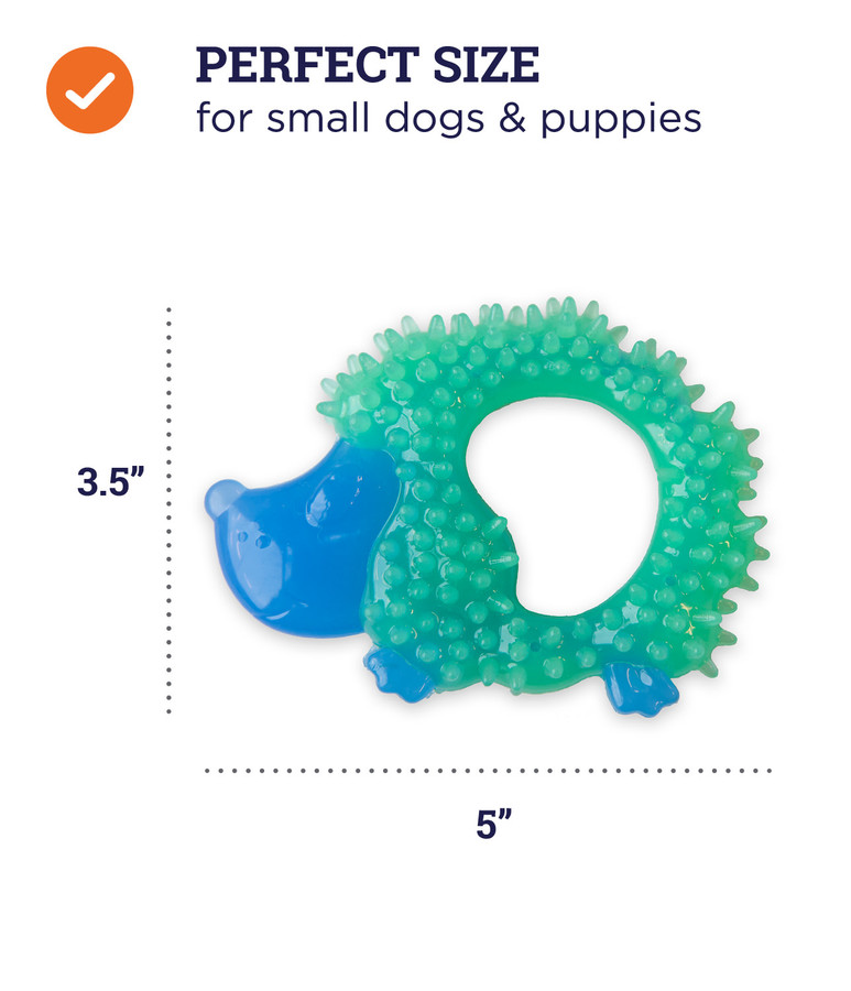 Cutie Chewies Hedgehog Dog Chew Toy Blue