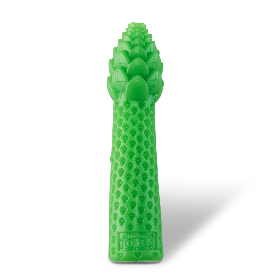 Dental Asparagus Treat-Dispensing Dental Dog Chew Toy Medium Green