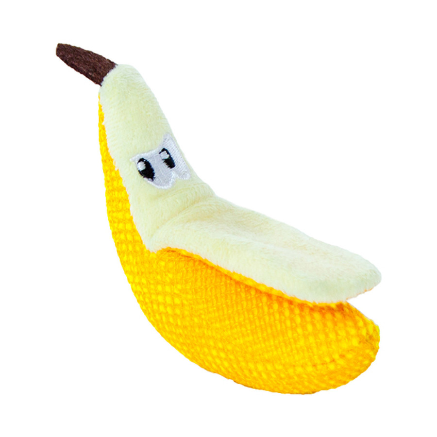 Dental Banana Cat Chew Toy Yellow