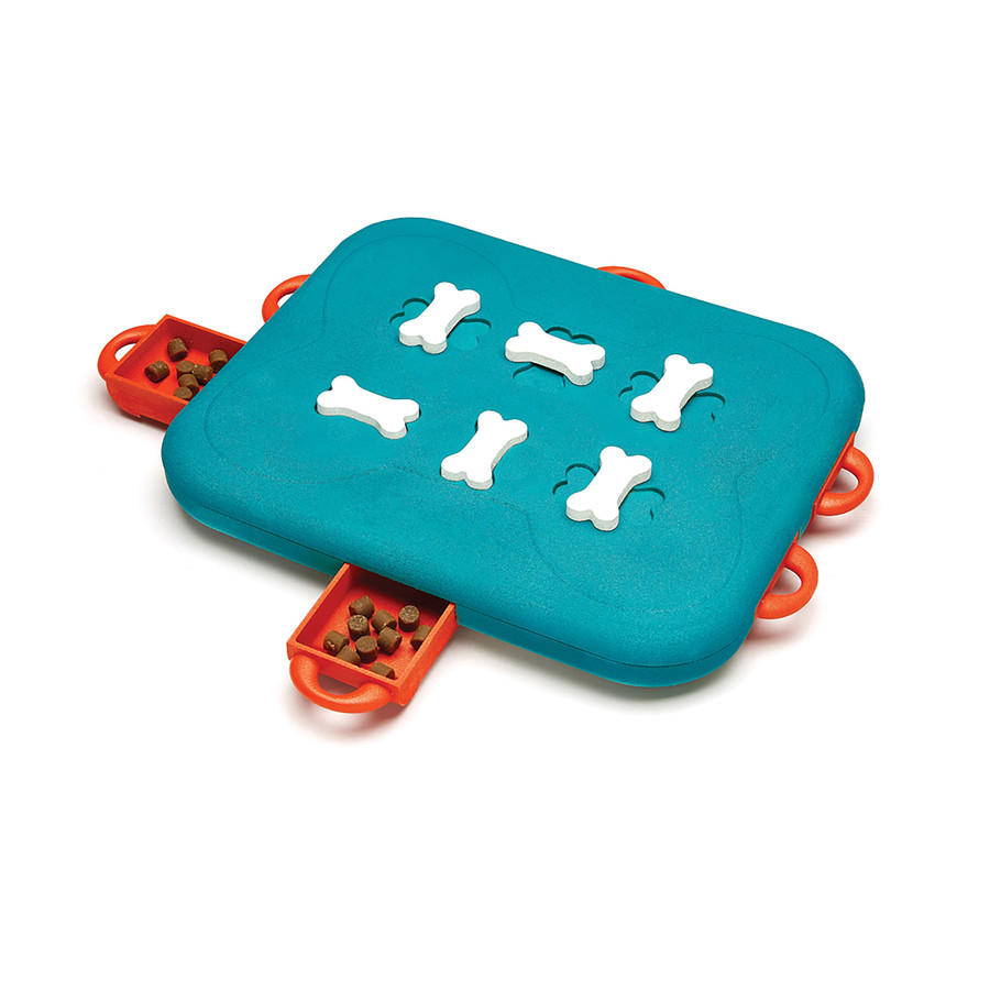 Dog Casino Interactive Treat Puzzle Dog Toy Turquoise
