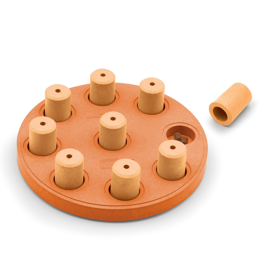 Dog Smart Composite Interactive Treat Puzzle Dog Toy Orange