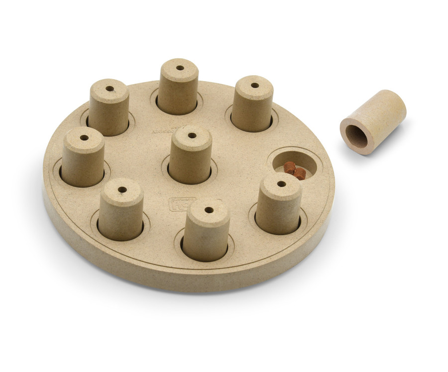 Dog Smart Composite Interactive Treat Puzzle Dog Toy Tan