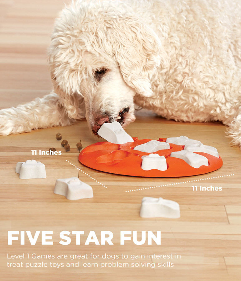 Dog Smart Interactive Treat Puzzle Dog Toy Orange