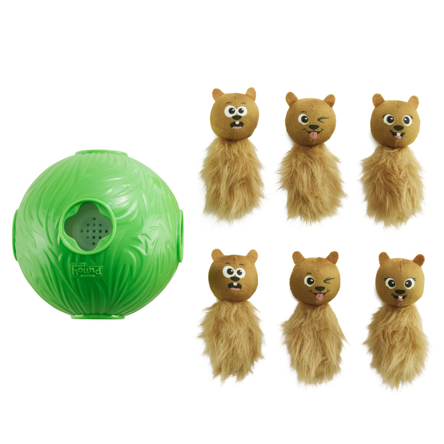 Dog Snuffle N' Treat Ball Puzzle Green Lrg