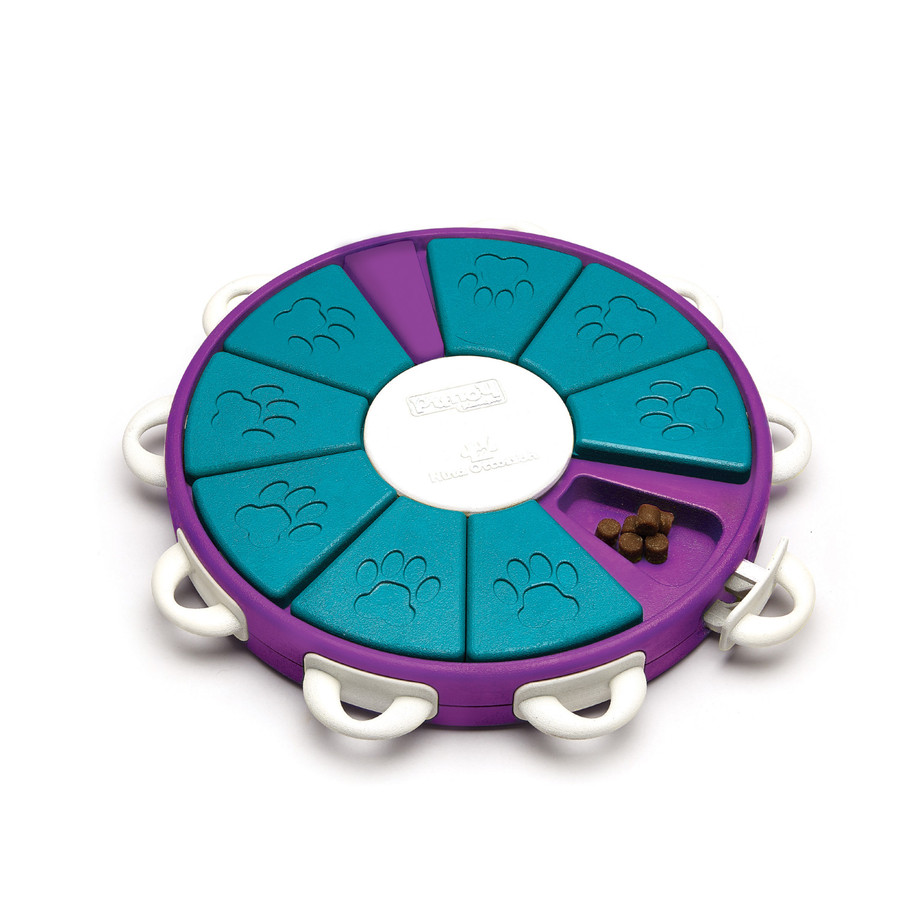 Dog Twister Interactive Treat Puzzle Dog Toy Purple