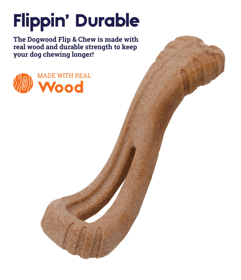 Dogwood Flip And Chew Bone Brown Medium