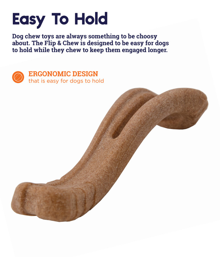 Dogwood Flip And Chew Bone Brown Medium