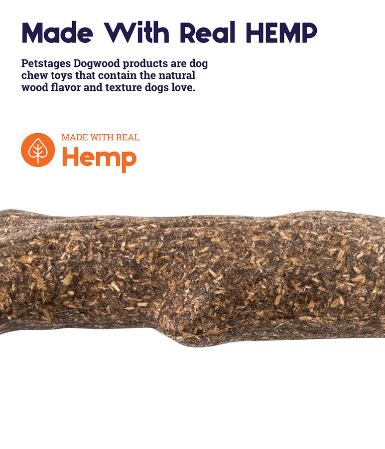 Dogwood Wood Alternative Dog Chew Toy Hemp