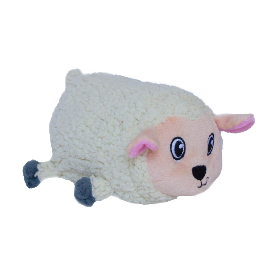 Fattiez Sheep Plush Dog Toy White Medium