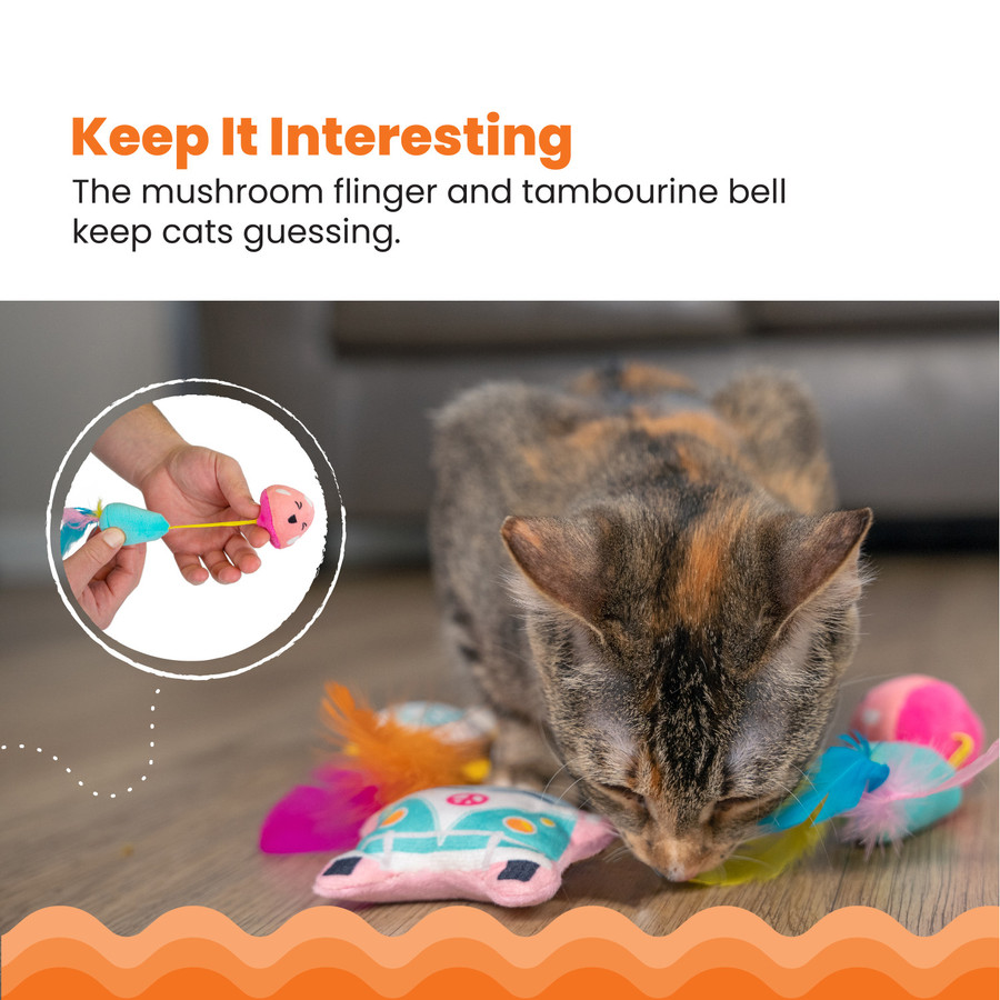 Festival Themed Catnip Cat Toys - 3 Pack Multi