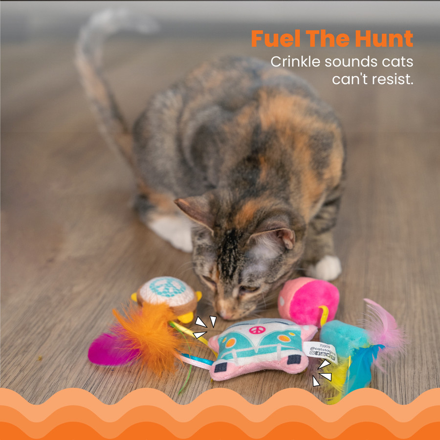 Festival Themed Catnip Cat Toys - 3 Pack Multi