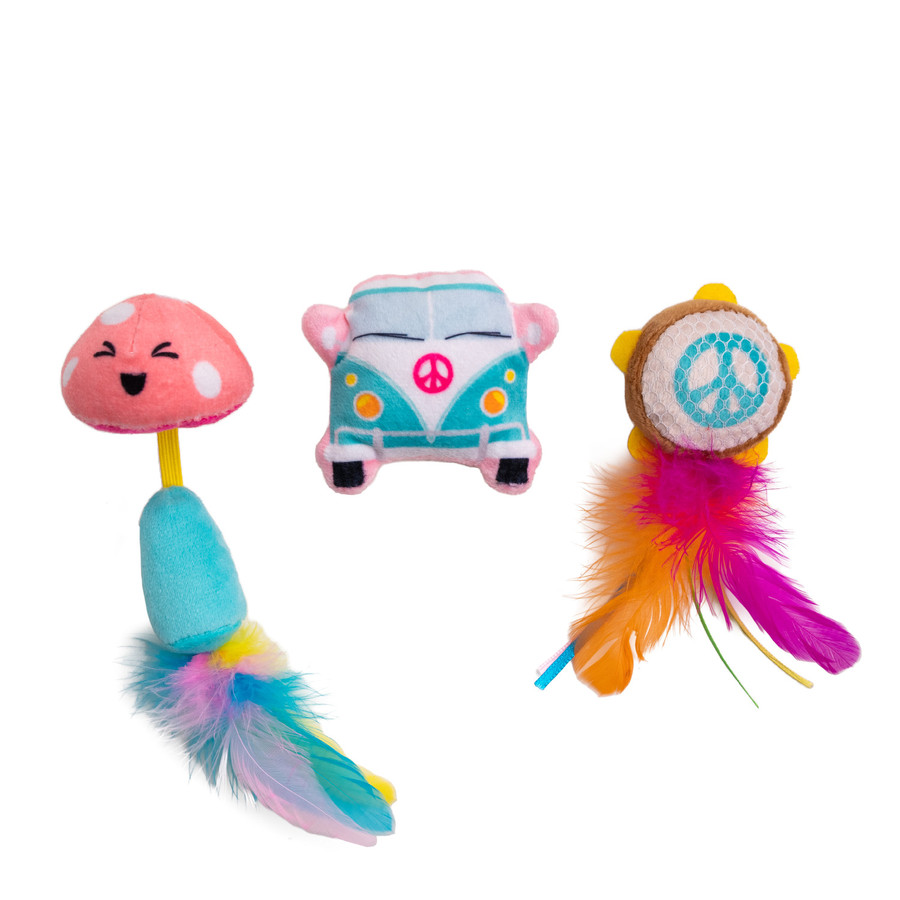 Festival Themed Catnip Cat Toys - 3 Pack Multi