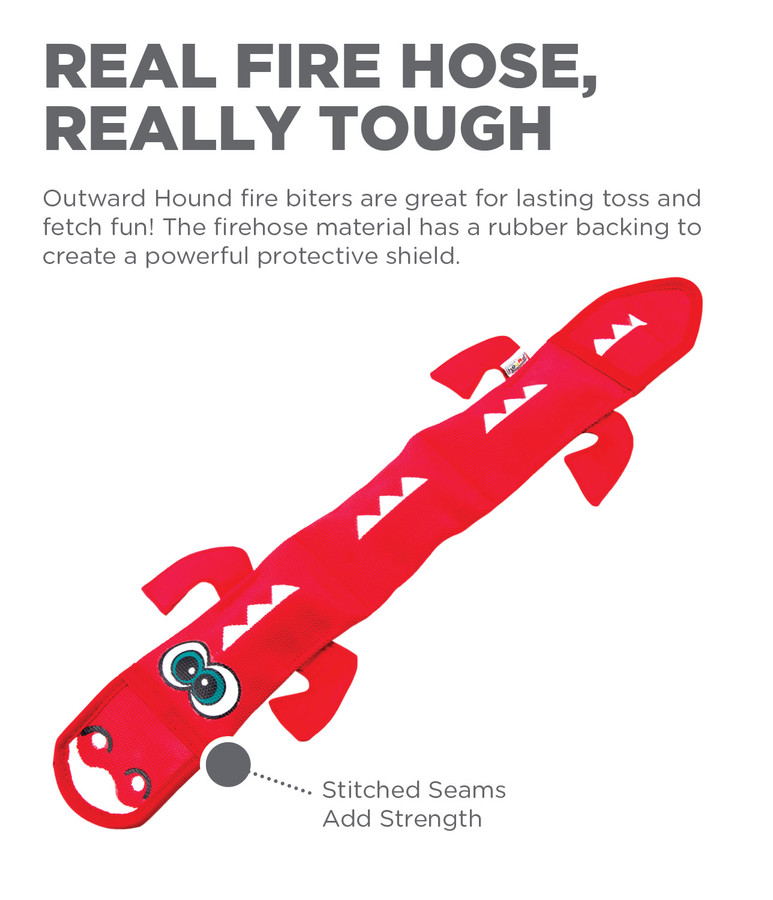 Fire Biterz Dragon Fire Hose Interactive Dog Toy