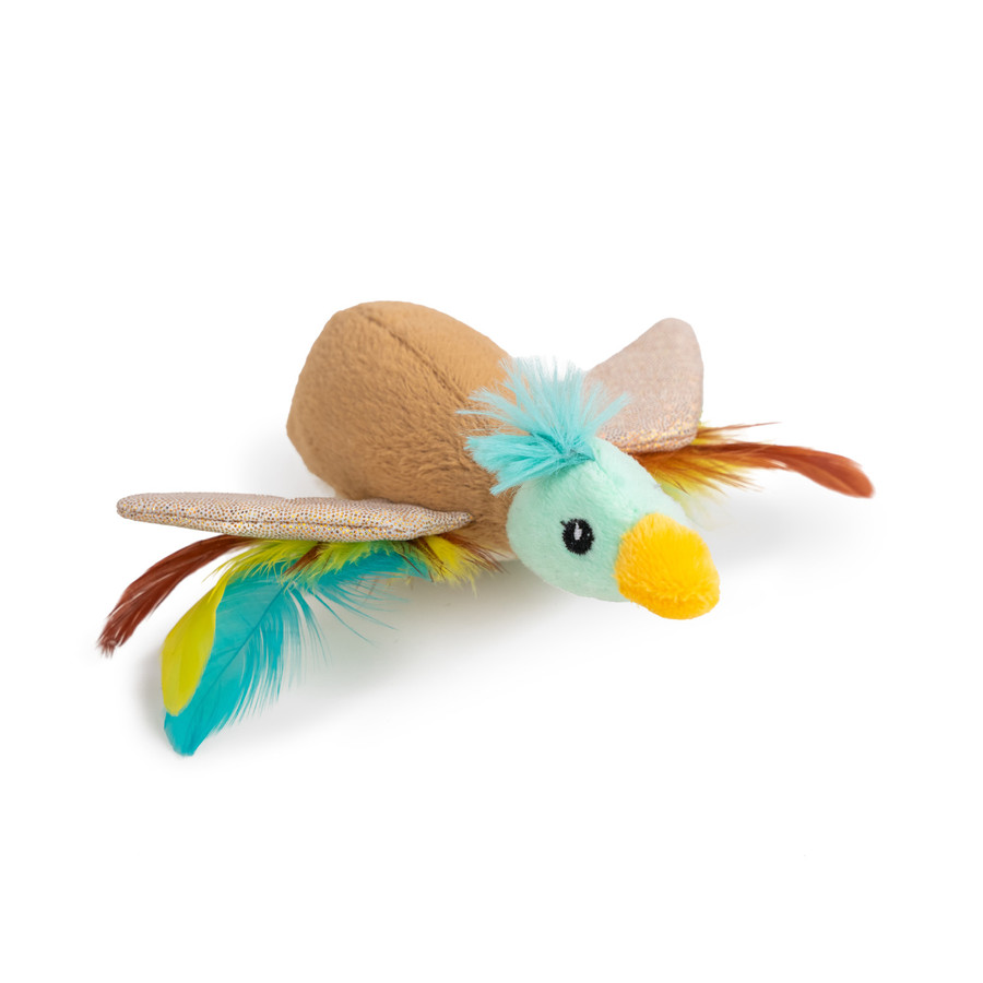 Flapperz Duck Plush Catnip Cat Toy Multi