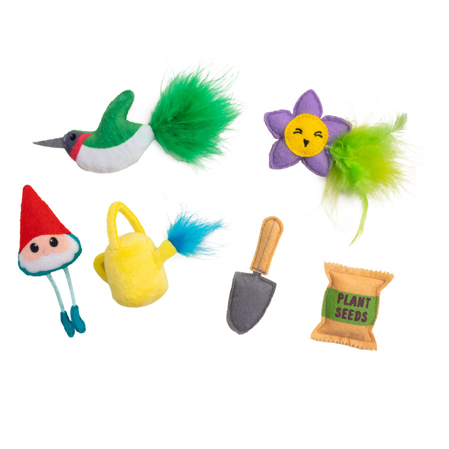 Garden Fur-ends Cat Toys - 6 Pack Multi