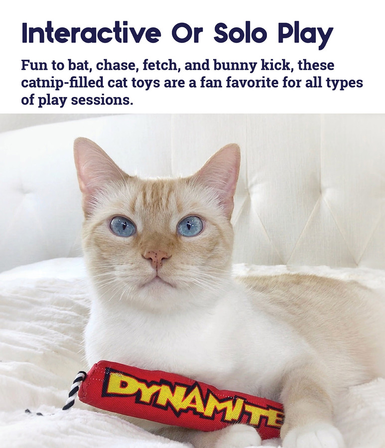 Green Magic Dynamite Stick Cat Toy Red