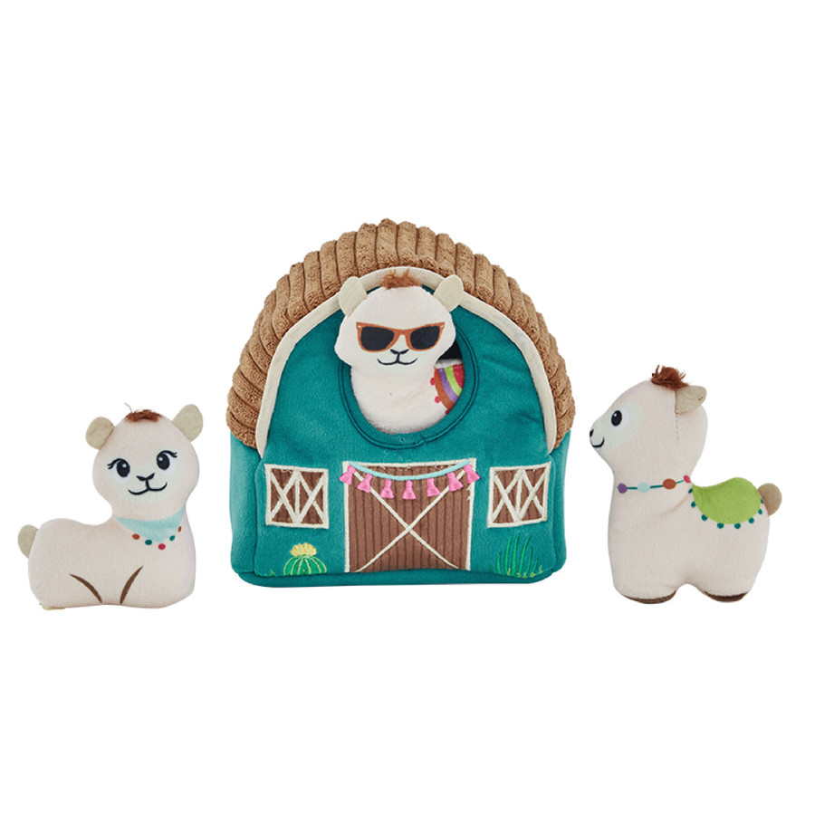 Hide A Llama Plush Dog Toy Puzzle Multi