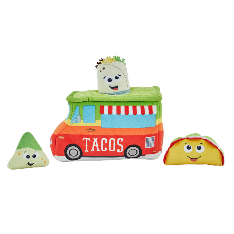 Hide A Taco Plush Dog Toy Puzzle Multi
