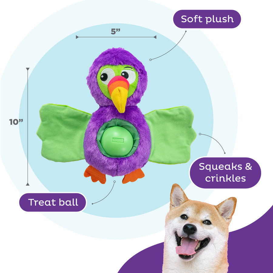 Hide-Ablez Interactive Plush Dog Puzzle With Treat Ball
