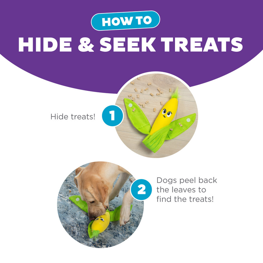 Hide N' Find Interactive Plush Dog Puzzle Multi