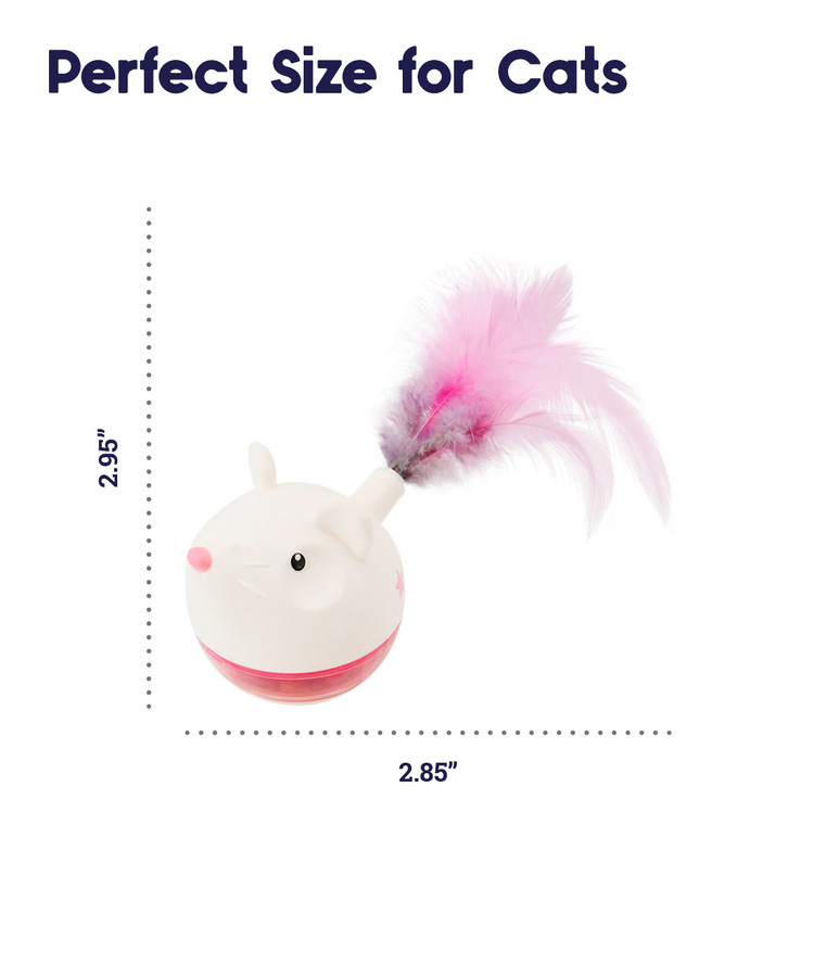 Hunt 'N Swat Treat Tumbler Cat Toy Pink