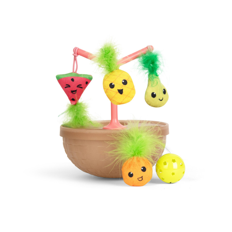 Hunt N' Wobble Fruit Bowl Wobbling Cat Toy