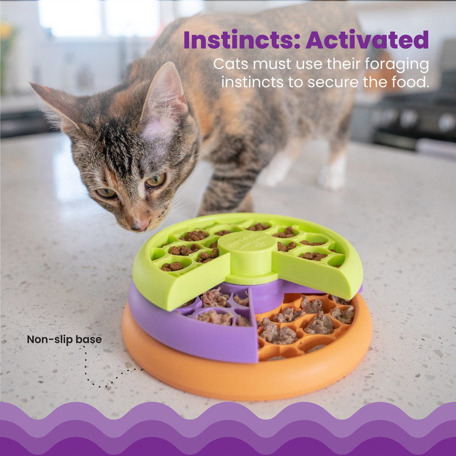 Kitty Lickin' Layers Cat Fun Feeder Treat Puzzle
