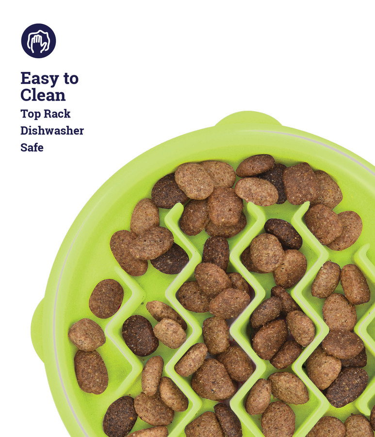 Kitty Slow Feeder Cat Bowl Green XS