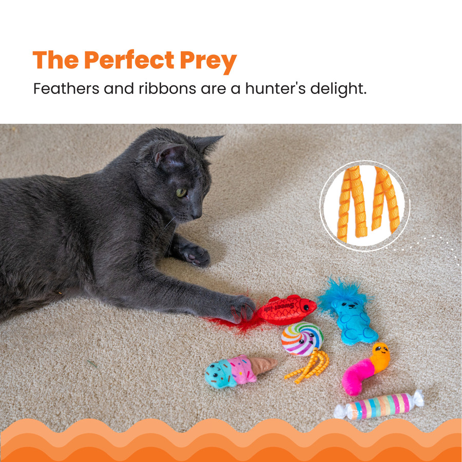 Kitty Sweet Treats Cat Toys - 6 Pack Multi