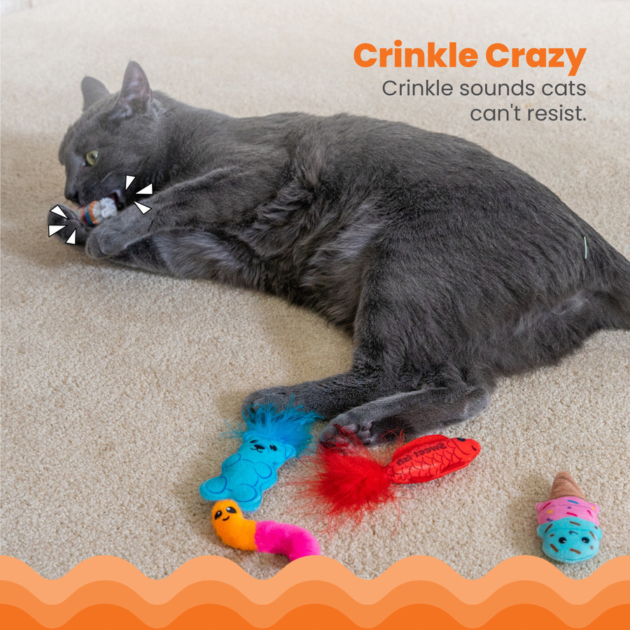 Kitty Sweet Treats Cat Toys - 6 Pack Multi