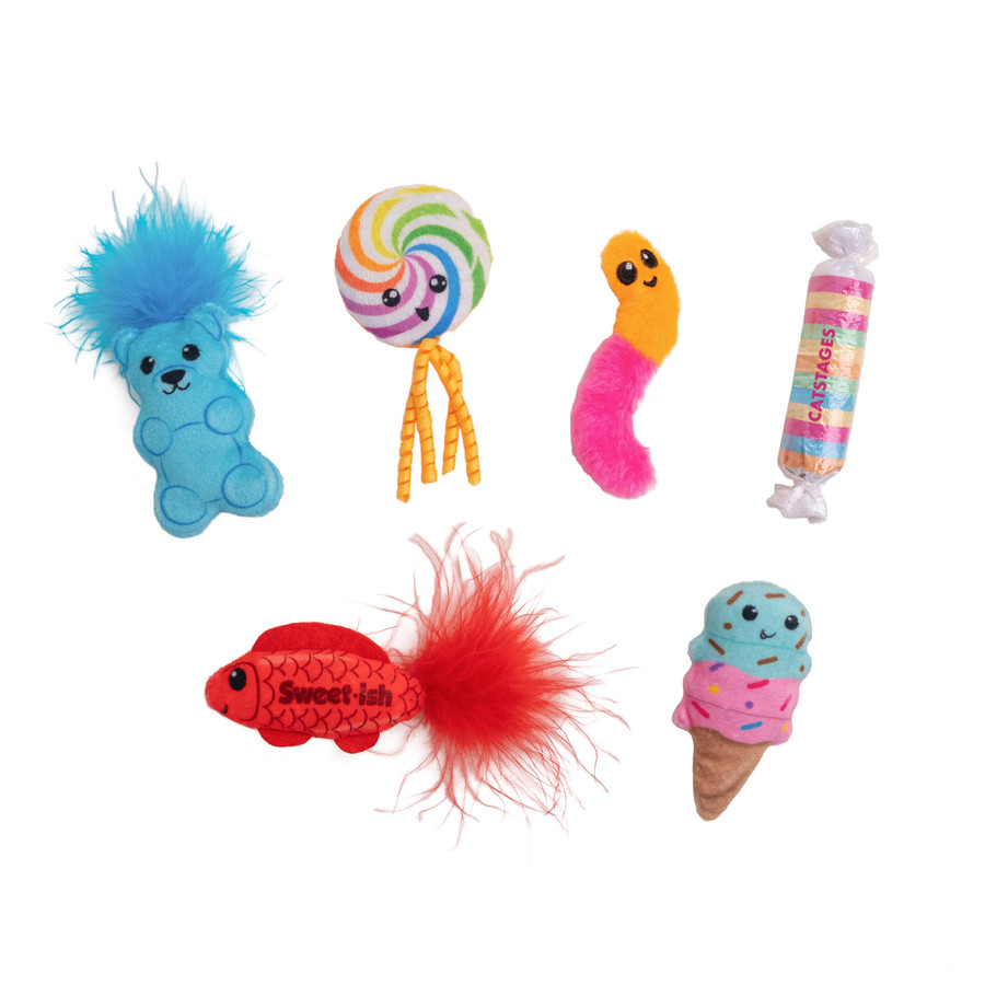 Kitty Sweet Treats Cat Toys - 6 Pack Multi