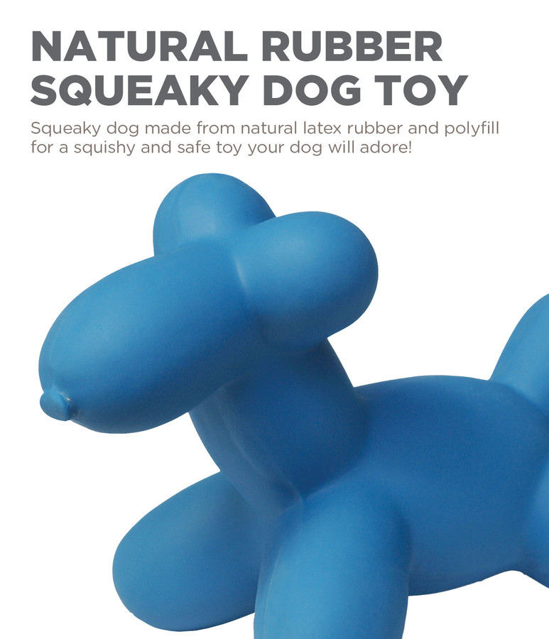 Latex Rubber Balloon Squeaky Dog Toy