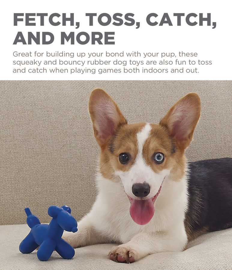 Latex Rubber Balloon Squeaky Dog Toy