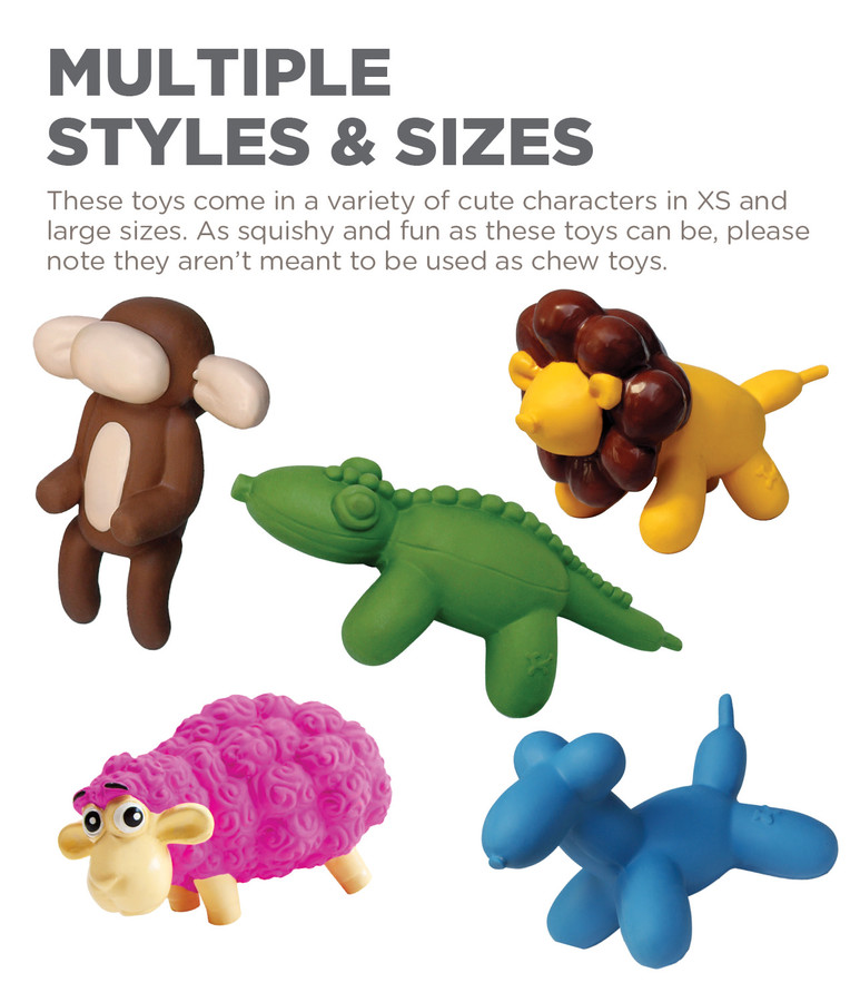 Latex Rubber Balloon Squeaky Dog Toy