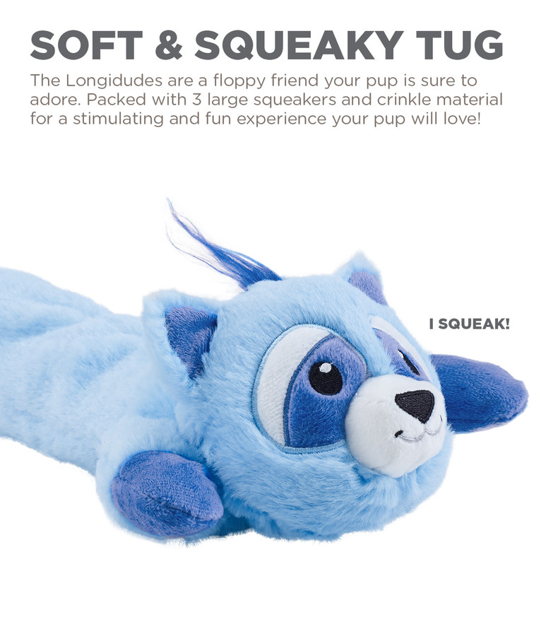 Longidudes Plush Dog Tug Toy
