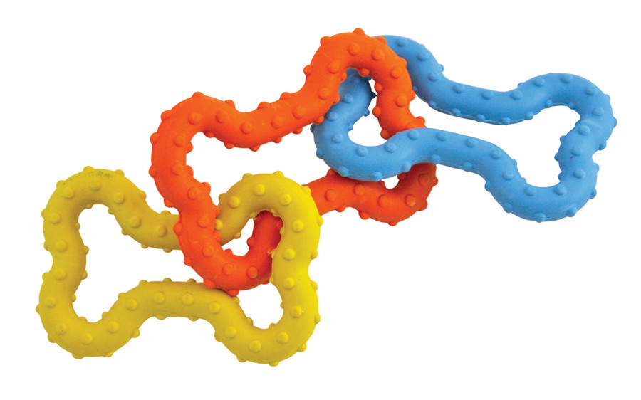 Mini Bone Tug Puppy Chew Toy Multi