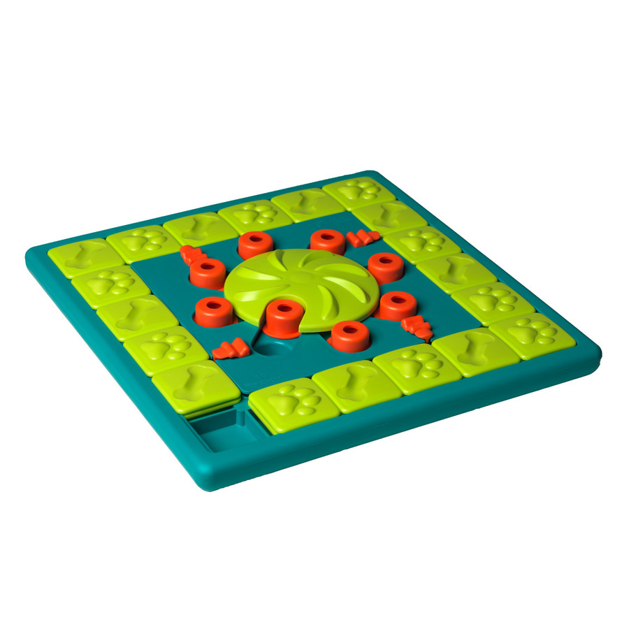 MultiPuzzle Interactive Dog Treat Puzzle Toy Blue